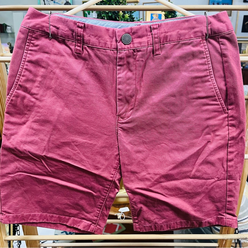 Bonobos red chino shorts